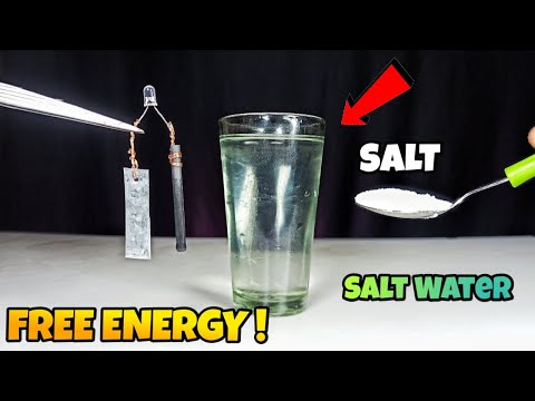 FREE ENERGY with SALT WATER - 100% Working