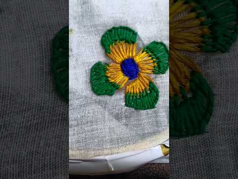Hand Embroidery Making flower 🌺🌺#2024