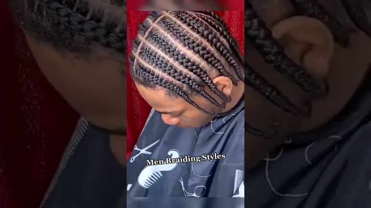 Men braiding styles🧐🧐🧐🧐#menshairstyle #hairtutorials #shorts