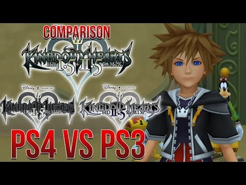 Kingdom Hearts 1.5+2.5 PS4 VS PS3 Comparison