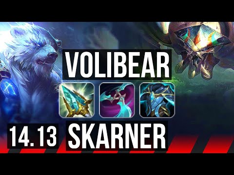 VOLIBEAR vs SKARNER (TOP) | 74% winrate, 6 solo kills | VN Master | 14.13