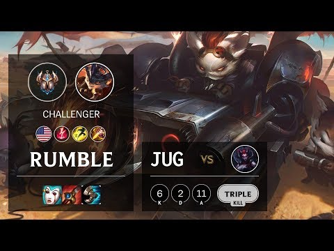 Rumble Jungle vs Elise - NA Challenger Patch 10.8