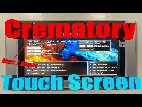 Crematory Touchscreen Controls