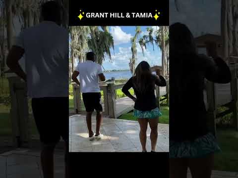 Grant Hill And Tamia Dancing To Her Song: "Can't Get Enough..." #shorts #granthill #tamia #tbt