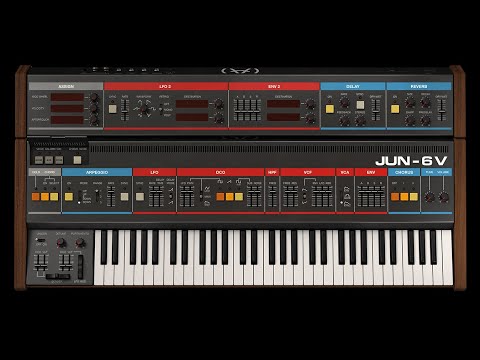 Arturia V Collection 8. Jun-6 V Preset Playthrough.