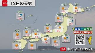 6月12日の天気