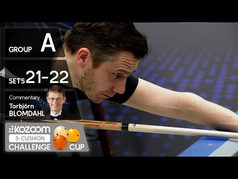 3-Cushion Kozoom Challenge Cup - Group A - Sets 21&22