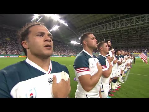 USA sing passionate national anthem at Rugby World Cup 2019