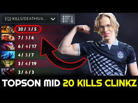 One Kill per Minute - TOPSON Fast Game destroyed Enemies with Clinkz 7.26 Dota 2