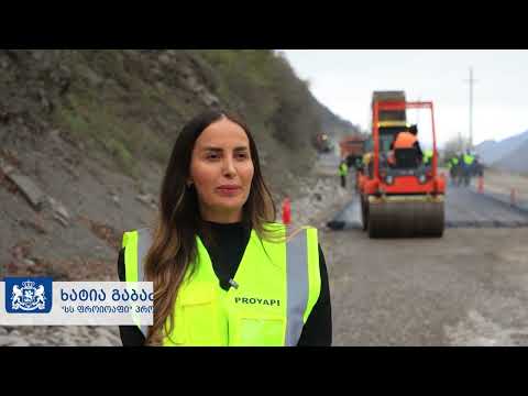 Rehabilitation of a 20-km Section of the Mtskheta–Stepantsminda–Larsi Road Is Underway
