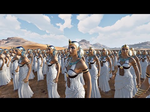 CLEOPATRA ARMY VS NIKOLA TESLA WAVE! Ultimate Epic Battle Simulator 2 UEBS