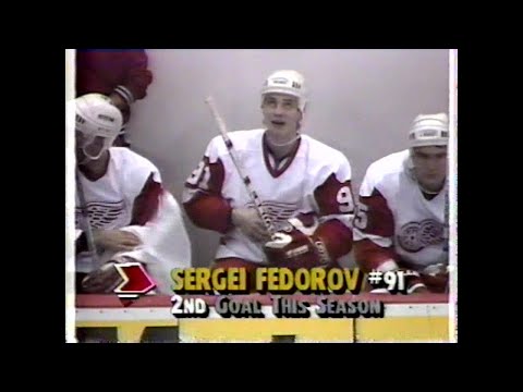 90/91 RS: Mtl @ Det Highlights - 10/18/90
