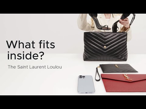 What fits inside all the Saint Laurent Loulou sizes? | FASHIONPHILE