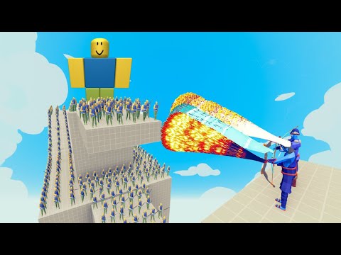 100x ROBLOX NOOB + 2x GIANT vs 2x EVERY GOD - Totally Accurate Battle Simulator (TABS)