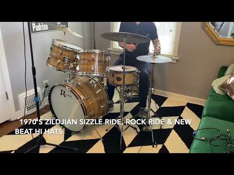 Zildjian 14" A. Zildjian '70s Stamp New Beat Hi-Hat Cymbals (Pair) 1970s - Traditional image 15
