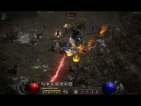 Diablo 2 Resurrected Werebear v.s. uberdiablo