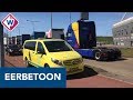 Truckers nemen afscheid van zieke collega met indrukwekkend eerbetoon