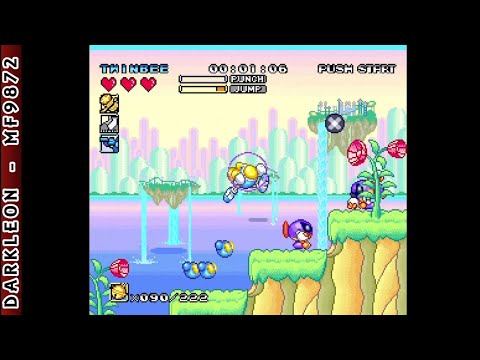 Super Nintendo - Pop'n TwinBee - Rainbow Bell Adventures © 1994 Konami - Gameplay