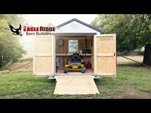 Building a 8x10 Storage Shed in 3 Minutes - Timelapse
