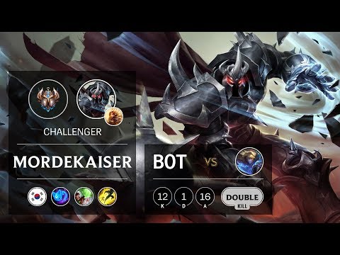 Mordekaiser Bot vs Ezreal - KR Challenger Patch 9.9