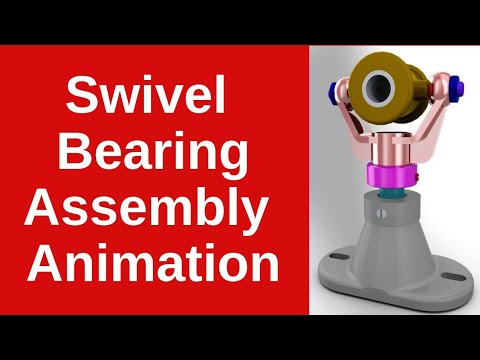 Swivel Bearing Assembly Drawing animation | Machine drawing | Diploma assembly drawing Video