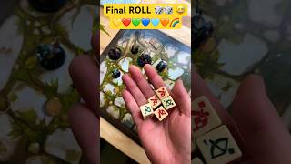 The Final ROLL 🎲💛🧡❤️💚🩵💙😅🎲 #boardgames #tabletopgames #dungeonsanddragons