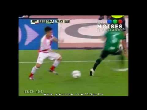 Tremendo caño de Pity Martínez - River 1 - 1 San Martín (SJ) - Primera División 2016/17