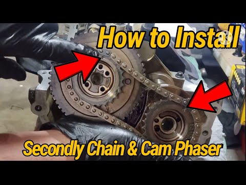 Ford 3.7L or 3.5L Engine How to use special Tool for Secondary Chain tensioner & sprocket/chain