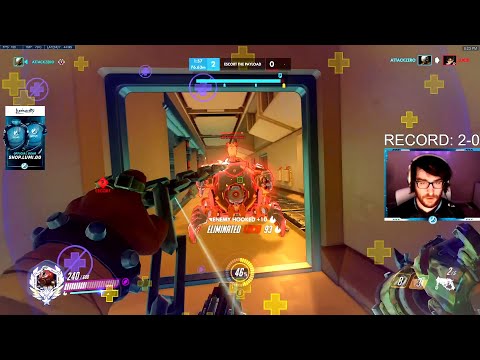 Harbleu Top 500 Roadhog Zarya and Hammond! 38 elims! [ Overwatch Season 29 ]