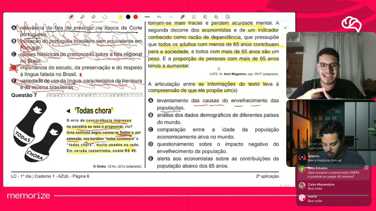 Resolução em Vídeo — Questão 8 ENEM 2020 PPL