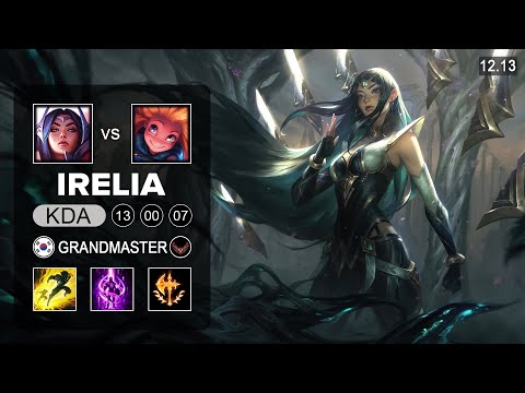 Irelia vs Zoe Mid - KR Grandmaster - Patch 12.13 Season 12