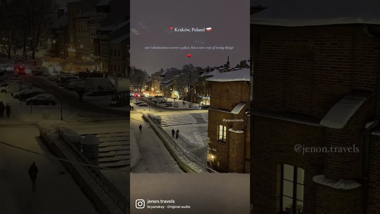 Krakow ❄️🥶  #snow #poland #christmas #kazimierz