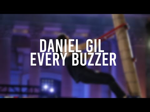 Every Daniel Gil Buzzer - American Ninja Warrior