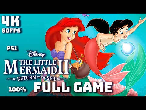 Disney's The Little Mermaid II (PS1) Full Gameplay 100% Walkthrough 4K UHD Longplay