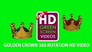 golden crown green screen video