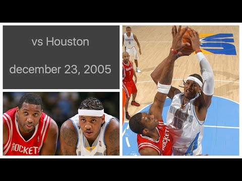Carmelo Anthony 25 pts vs Houston Rockets Highlights (december 23, 2005)