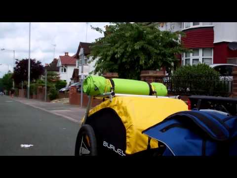 BURLEY NOMAD TRAILER TRAILS  ON AN ICE SPRINT RS