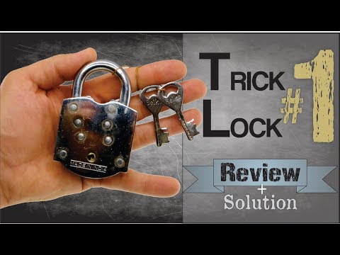 Trick Lock #1 PUZZLE LOCK from Puzzle Master
