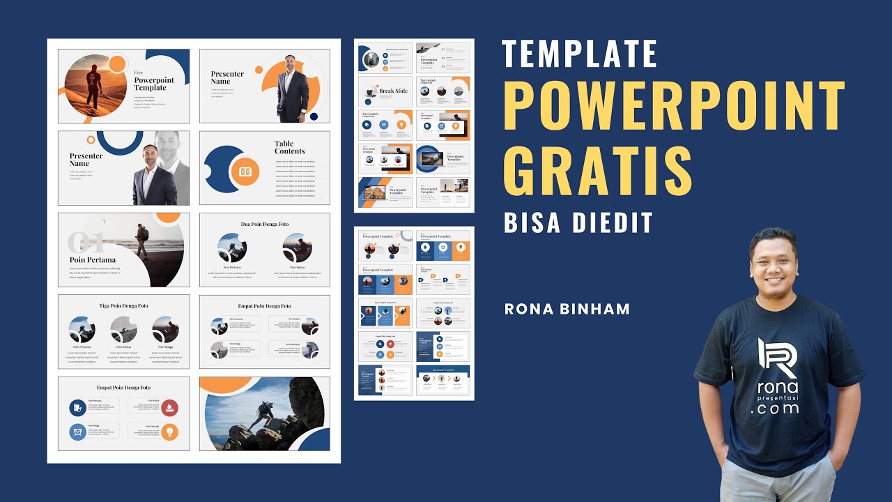 Template Powerpoint Gratis Menarik Bisa Diedit Untuk Presentasi