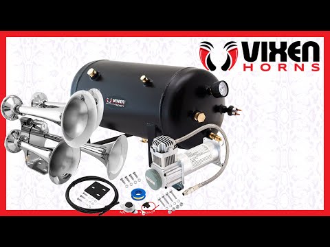 📢 VIXEN HORNS VXO8350/4318 Full Train Air Horn System Kit 🔥
