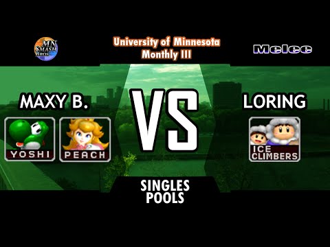 UoM-M3: Melee Pools - Maxy B. (Yoshi, Peach) vs. Loring (Ice Climbers)