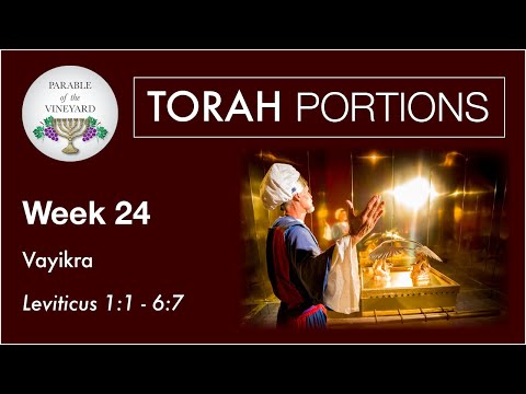 Torah Portions - Week 24 - Vayikra - Leviticus 1:1 - 6:7  (2020-2021)