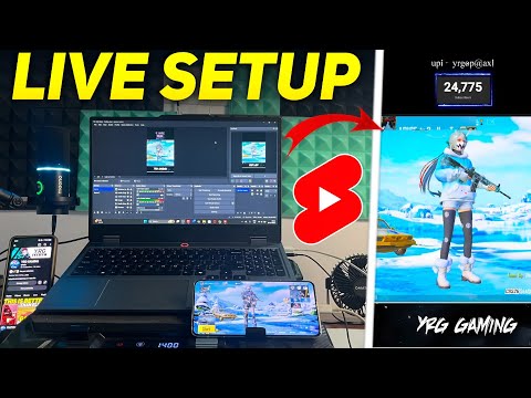 HOW TO LIVE STREAM BGMI ON YOUTUBE SHORTS USING OBS STUDIO 🔥 Laptop/Phone Livestream Setup