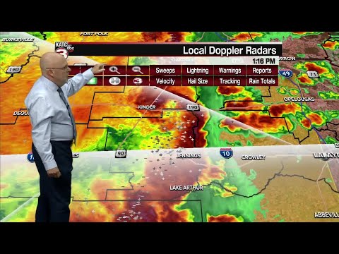 The latest on severe weather heading to Acadiana