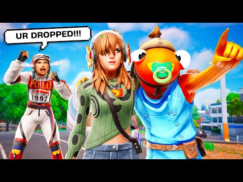 My Trio Dropped Me.. So I WON FNCS With My Little Brother