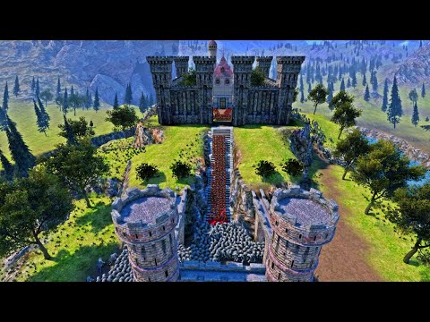 Can Spartans Save Kitten in the castle from Reptiles ARMY? - Ultimate Epic Battle Simulator UEBS