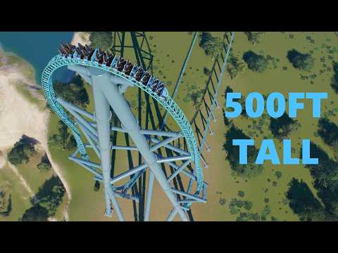 SKYFALL | 554FT WORLDS TALLEST FREESTANDING ROLLER COASTER | Planet Coaster 2 Cinematic and POV