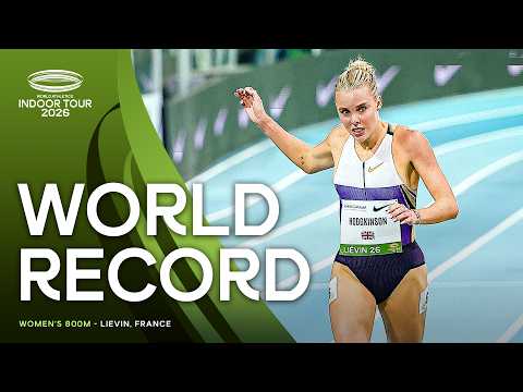 Keely Hodgkinson SMASHES the 23 year old indoor 800m world record | World Indoor Tour Gold 26