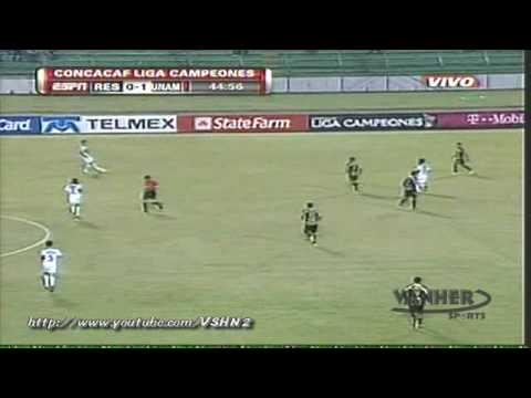 Real España vs Pumas UNAM 1-5 [27/08/09] Concacaf...