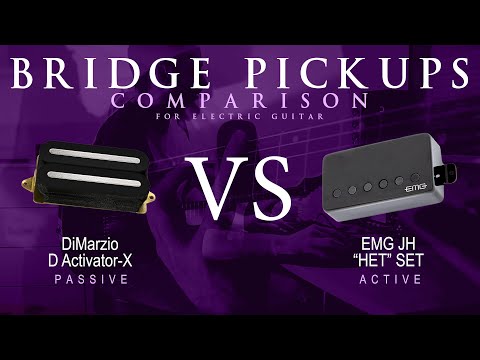DiMarzio D ACTIVATOR X vs EMG JH HET SET - Bridge Pickup Guitar Tone Comparison Demo